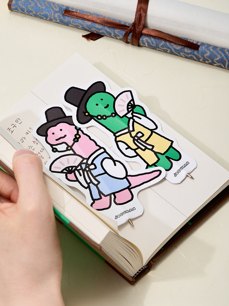 JOGUMAN SOUVENIR Bookmark Pen 書籤筆，Brachio 與 Woody 韓國書生造型