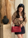 THE ALLY MAVE BAG Cranberry Red 蔓越莓紅官方實物圖