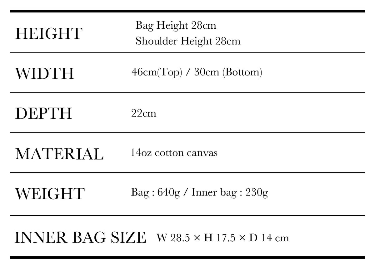 THE ALLY MUAH BAG 官方尺寸圖