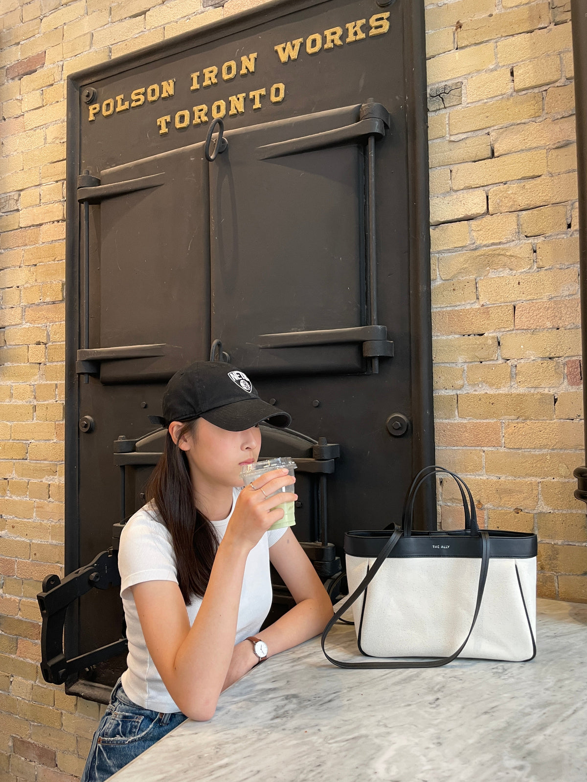 THE ALLY ANNA BAG 韓國官方照片 black-3197