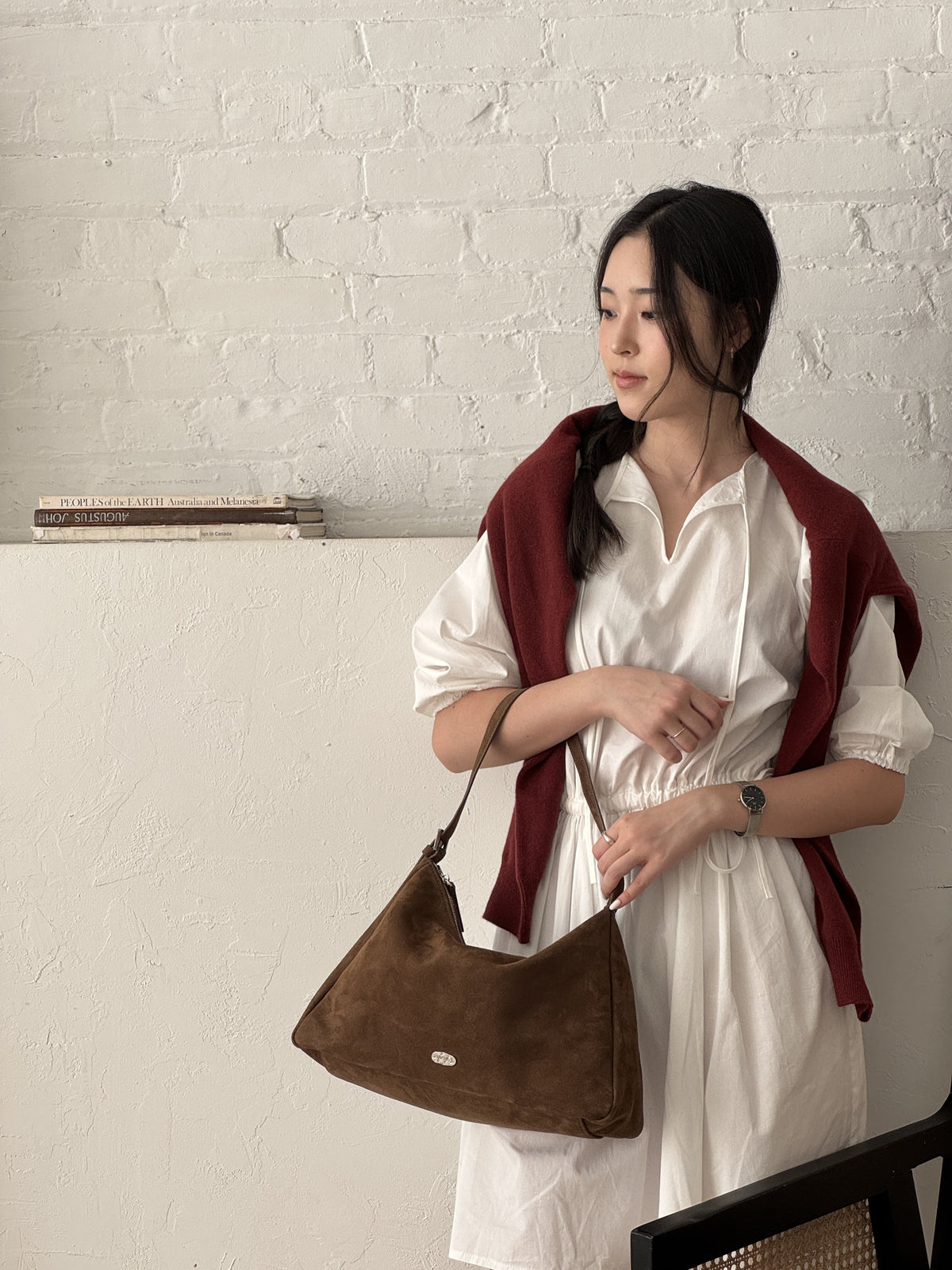 THE ALLY ARDEN BAG 韓國官方實拍 brown-1