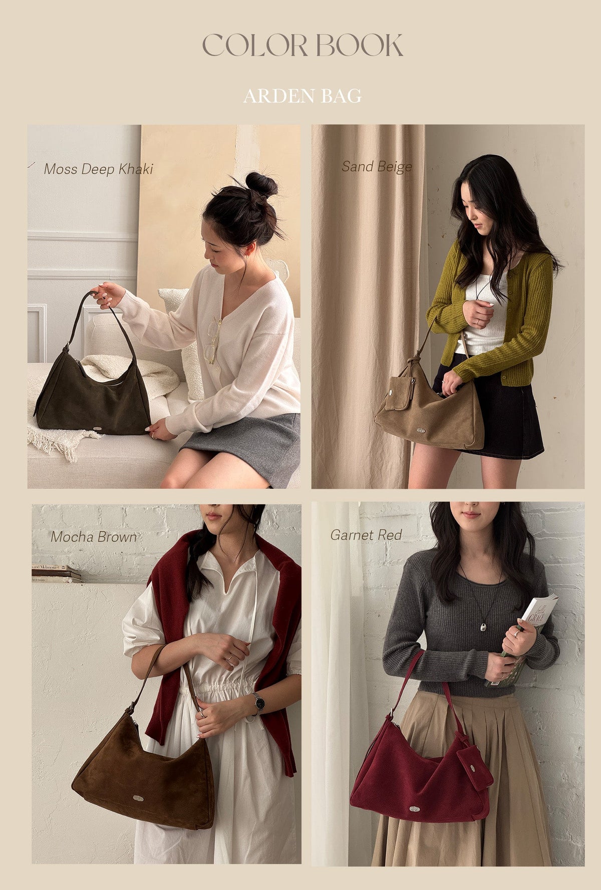 THE ALLY ARDEN BAG 韓國官方實拍 colorbook