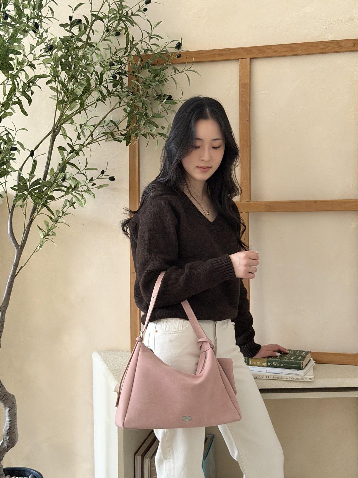 THE ALLY ARDEN BAG 韓國官方實拍 pink-2