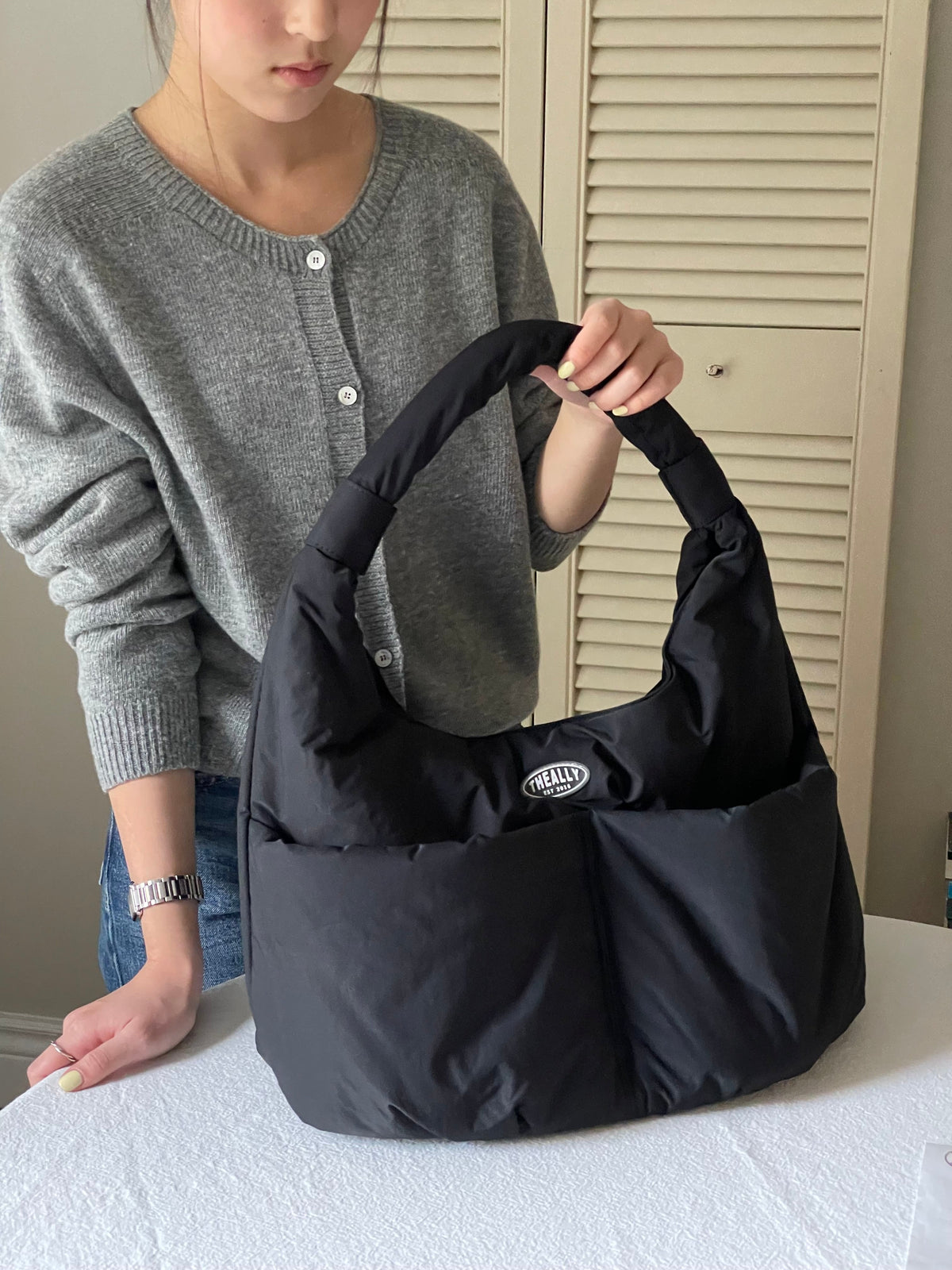 THE ALLY ARIA BAG 韓國官方圖片 black-0288