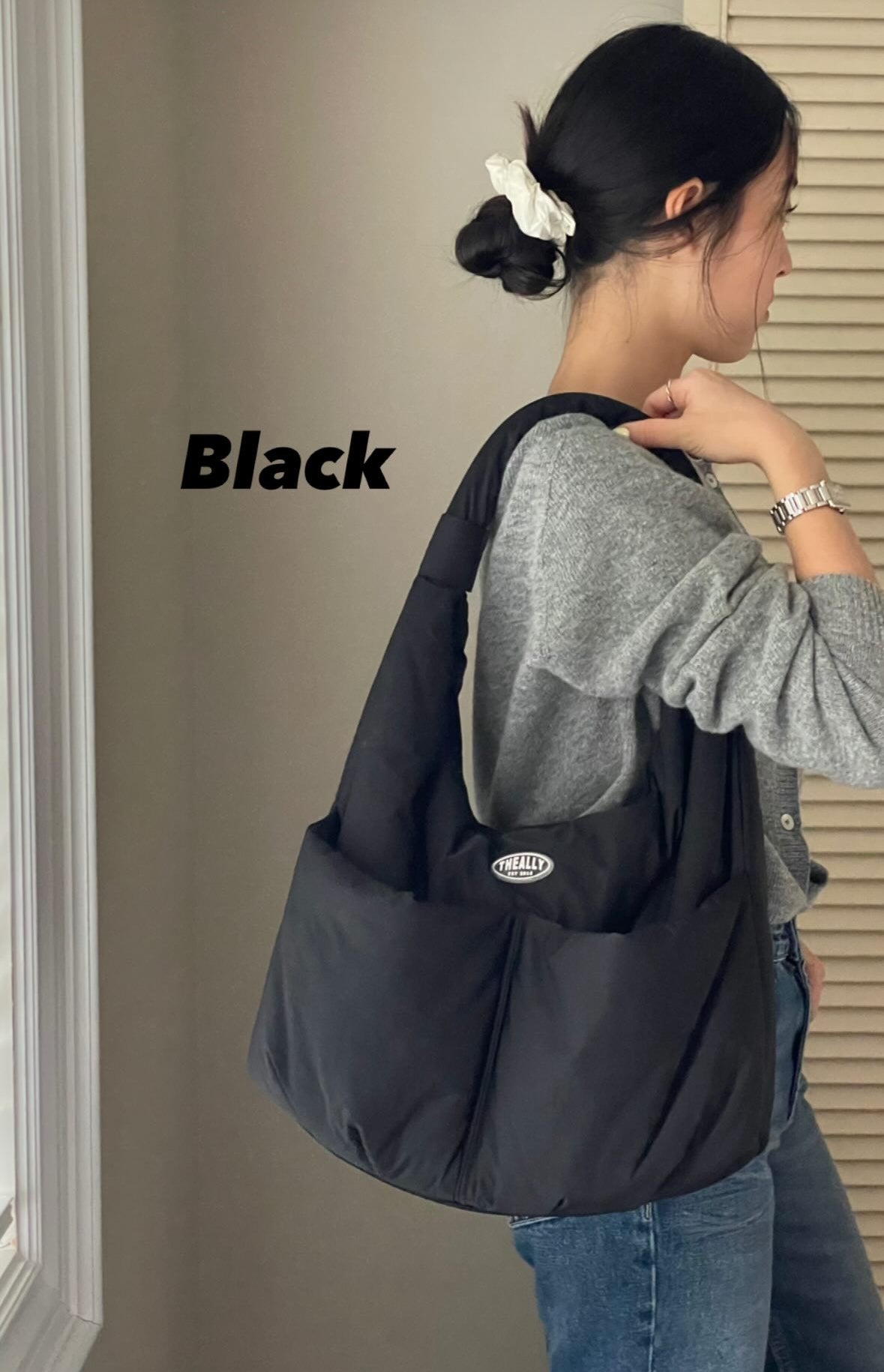 THE ALLY ARIA BAG 韓國官方圖片 black-0687