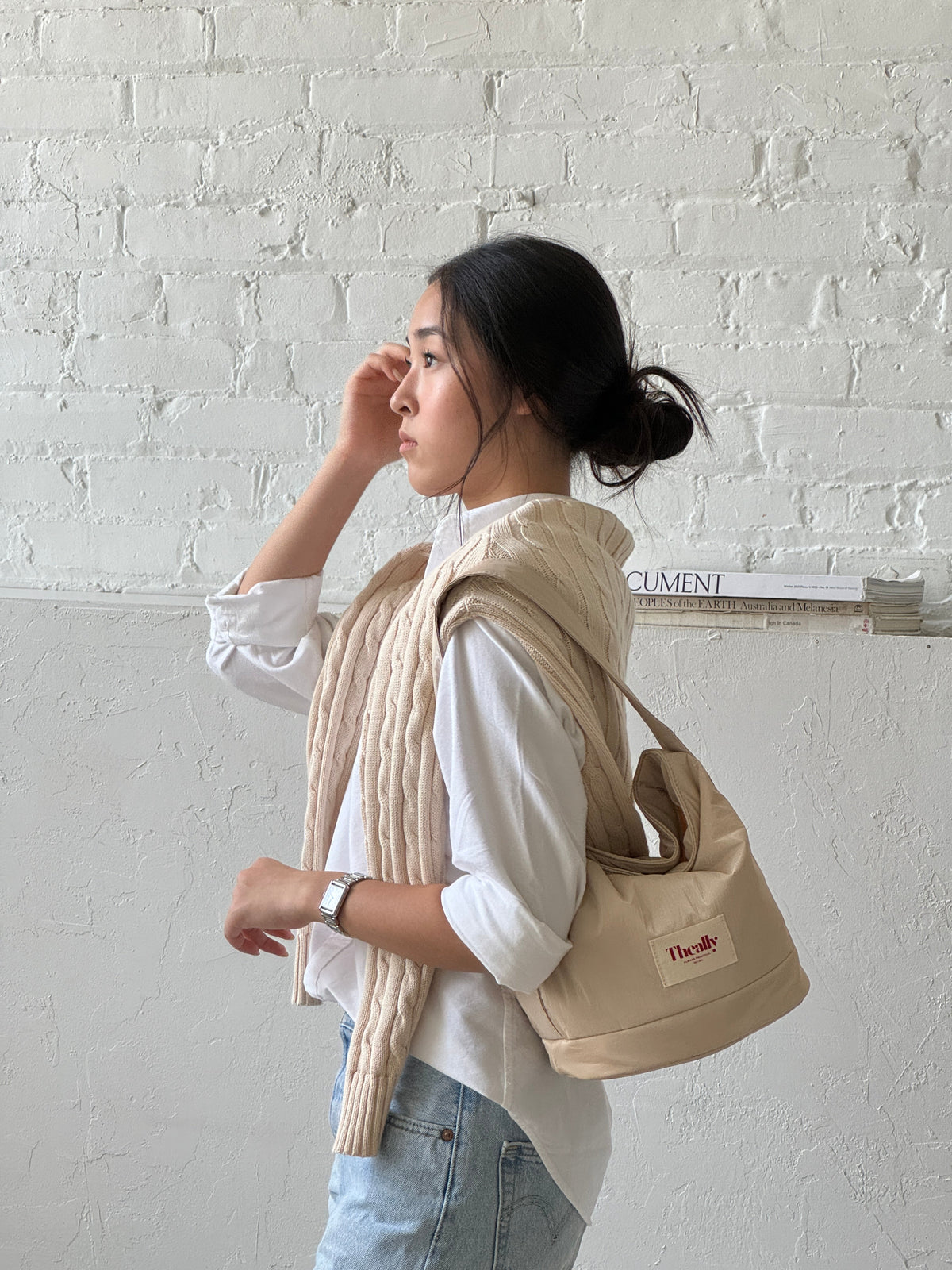 THE ALLY BOLD BAG 韓國品牌官方圖片 beige-4263