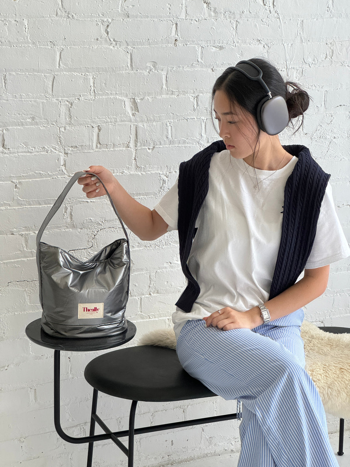 THE ALLY BOLD BAG 韓國品牌官方圖片 variant-gray