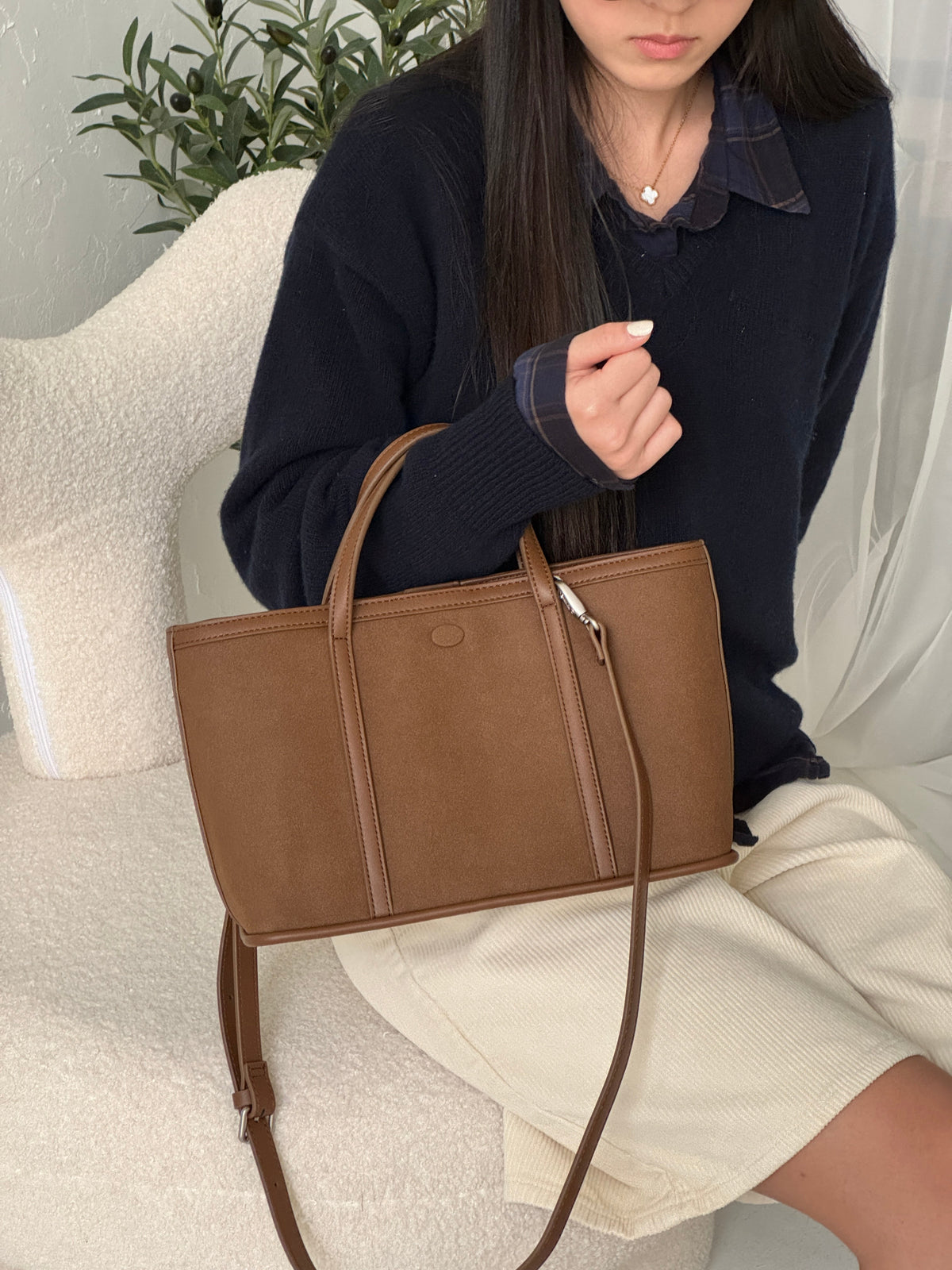 THE ALLY CAMILLA BAG brown 韓國官方款色實拍