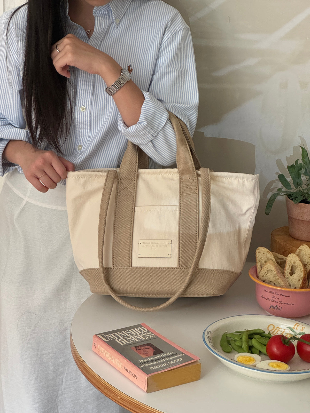 THE ALLY CHLOE BAG 韓國官方顏色圖片 beige-main