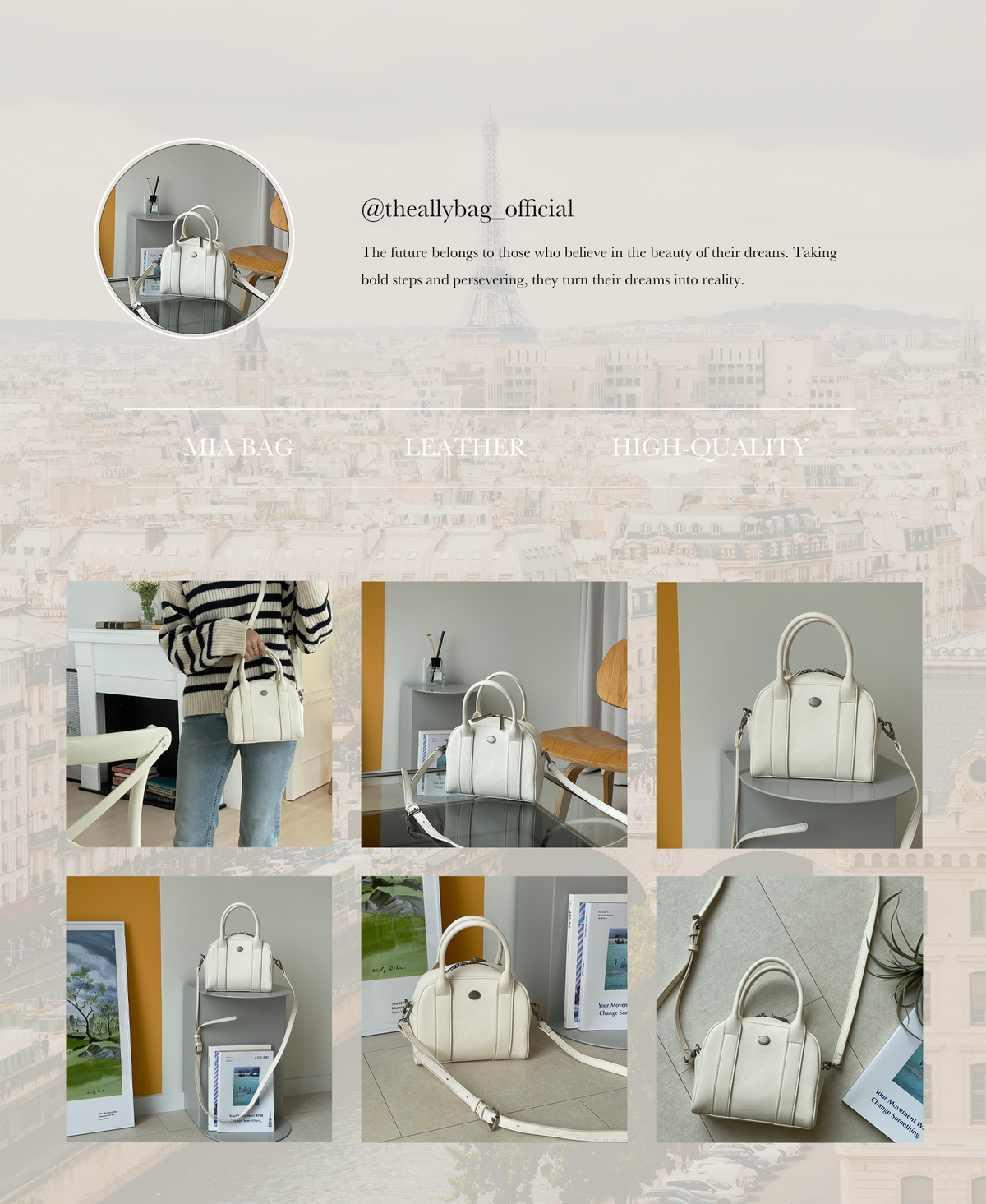 THE ALLY MIA BAG 韓國品牌官方照片 look-4