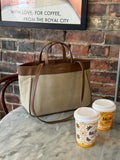 THE ALLY MONICA BAG 韓國品牌官方商品照片 brown-look-1