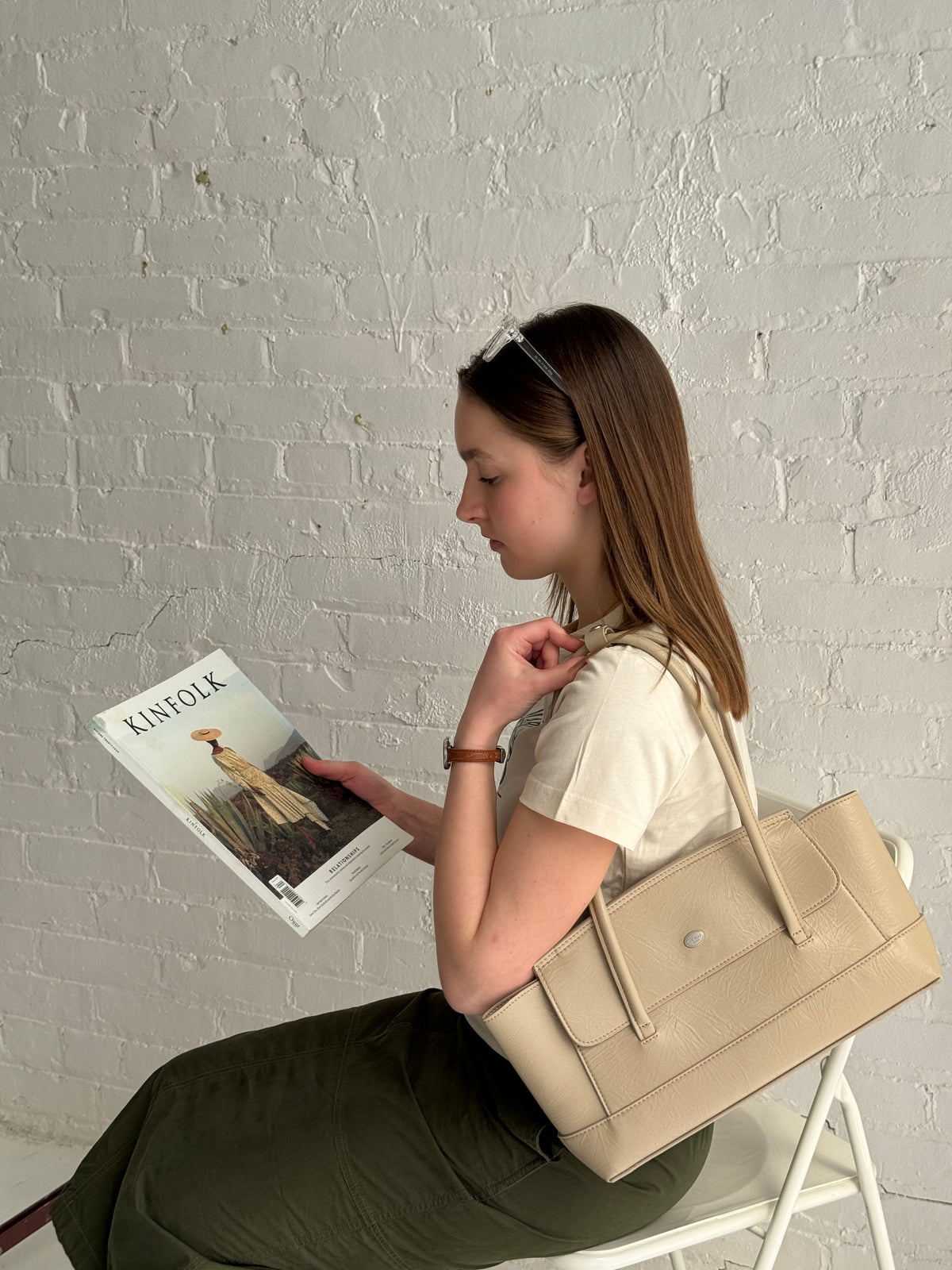 THE ALLY RIVER BAG 韓國官方圖片 variant-beige