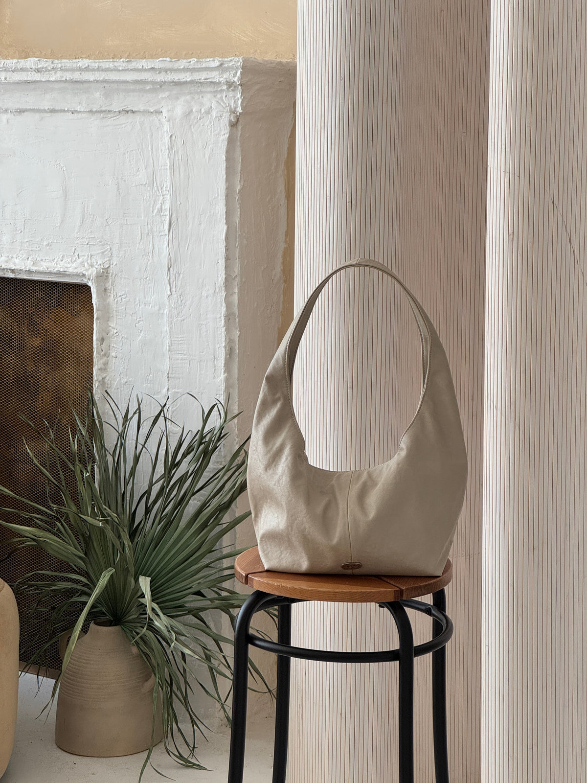 SUZY BAG A TYPE Light Beige 淺米色實物照