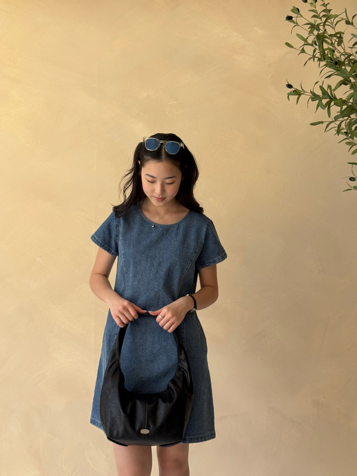 SUZY BAG A TYPE Black 啞面 PU 黑色實物照