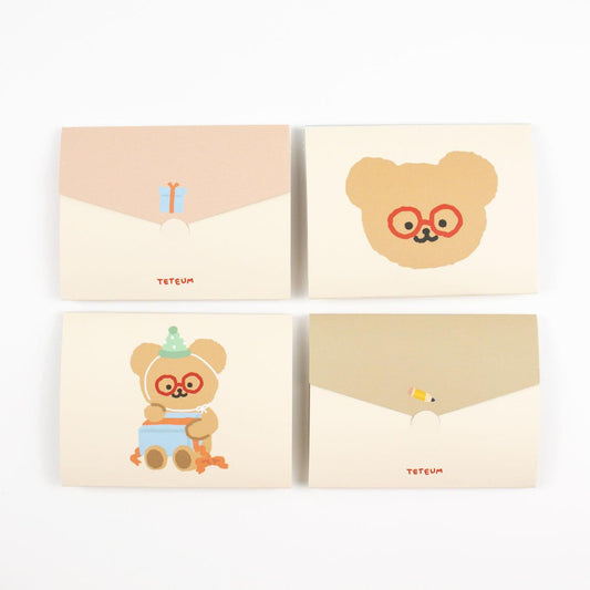 TETEUM Mini Folding Card 心意卡（4款） - SOUL SIMPLE HK