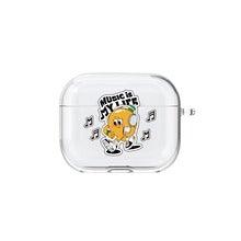 BALLOON FRIENDS Music is My Life Airpods Clear Case 耳機保護殻（4款） - SOUL SIMPLE HK