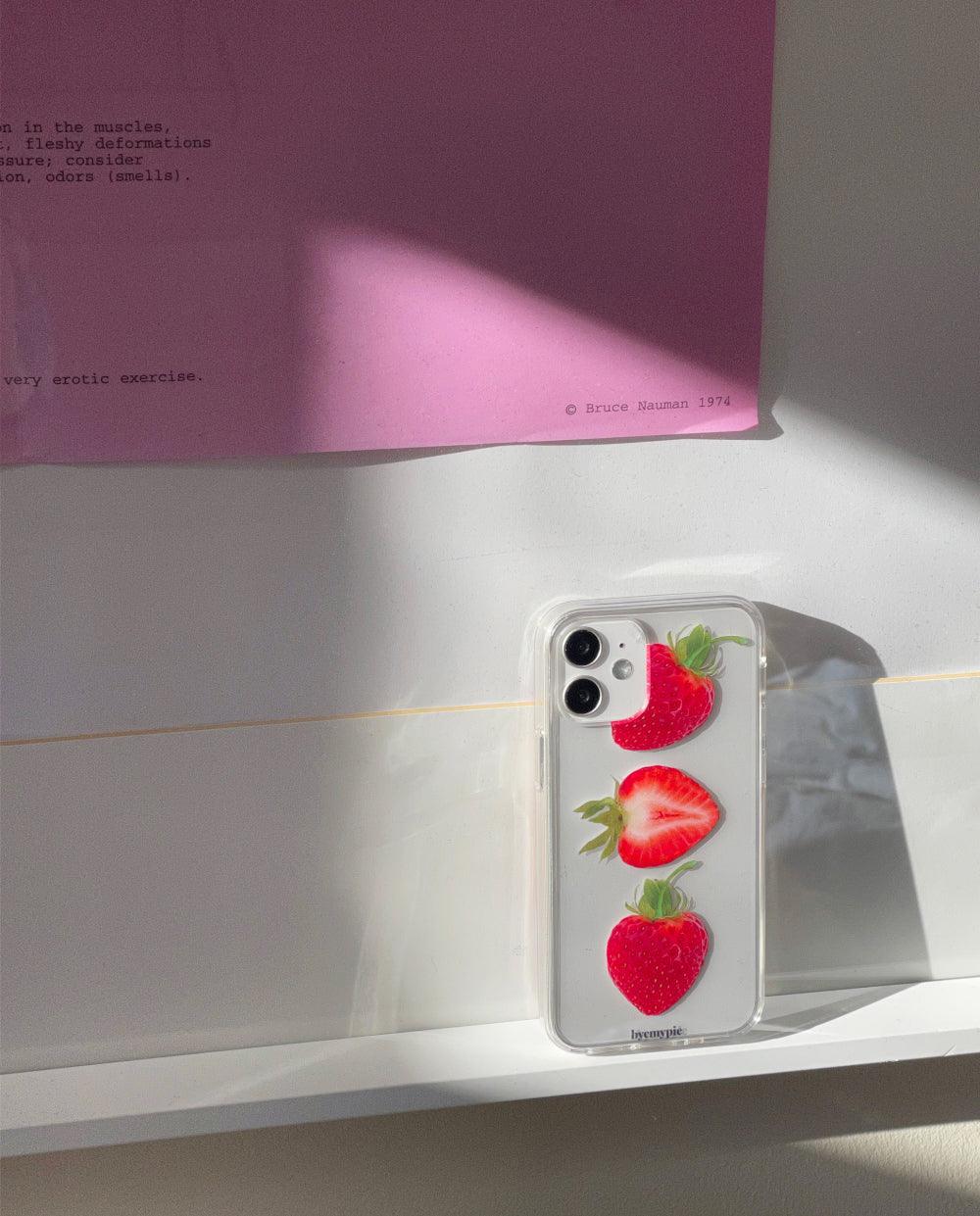 byemypie☆strawberry lover case+strawberry tok Byemypie Strawberry Lover Hardjelly Phone Case 手機保護殻