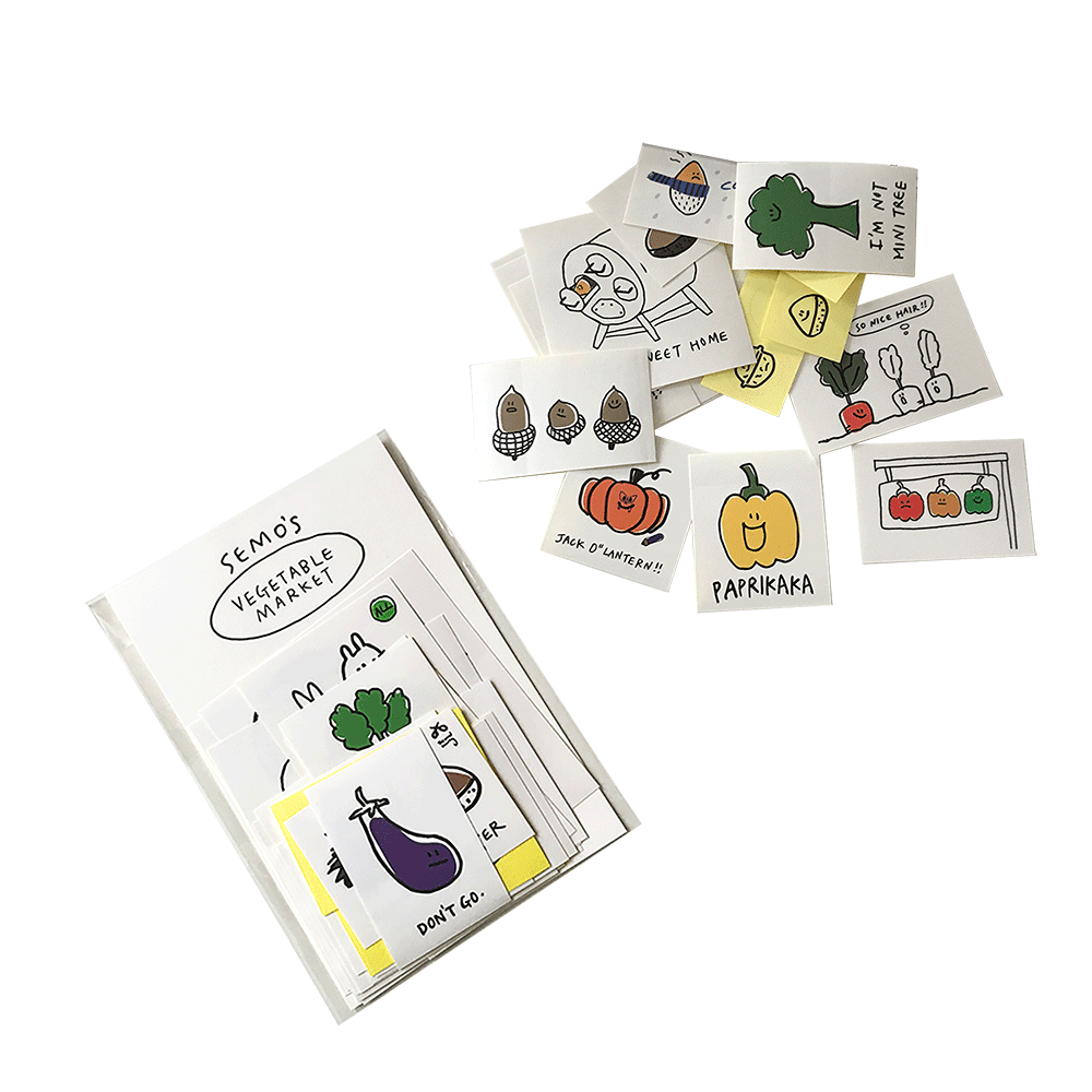 Second Morning Vegetable Market Sticker Set 蔬果貼紙套裝（19p） - SOUL SIMPLE HK