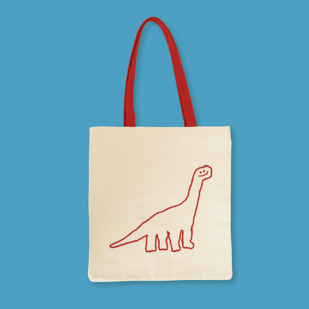 Dinotaeng DINO Red Canvas Bag 帆布袋 - SOUL SIMPLE HK