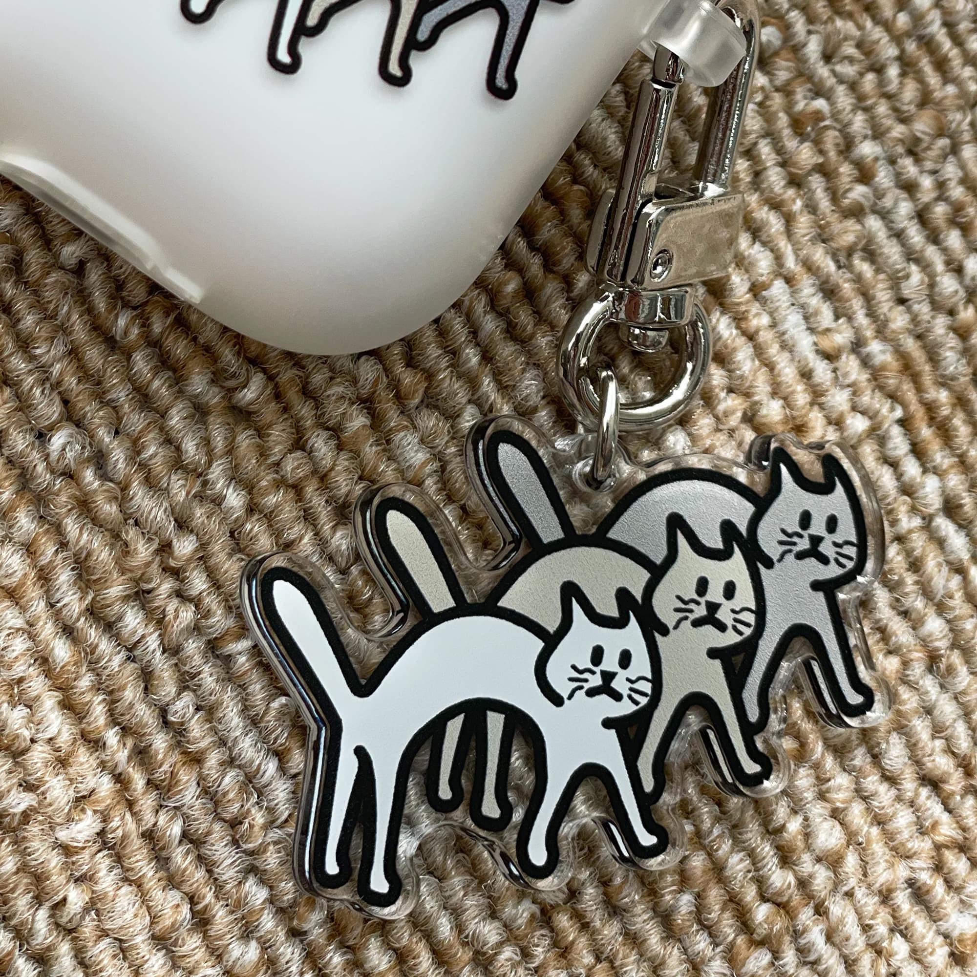 Percentage/Design p/d 幽靈大軍 Three Cats Keyring 鎖匙扣 - SOUL SIMPLE HK