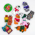 Muzik Tiger Big Removable Hologram Stickers 09 貼紙 (10pcs) [Christmas] - SOUL SIMPLE HK