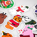 Muzik Tiger Big Removable Hologram Stickers 09 貼紙 (10pcs) [Christmas] - SOUL SIMPLE HK