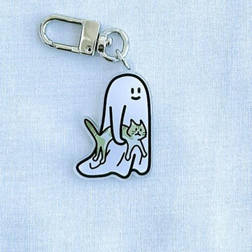 Percentage/Design p/d 幽靈大軍 Ghost Cat Keyring 鎖匙扣 - SOUL SIMPLE HK