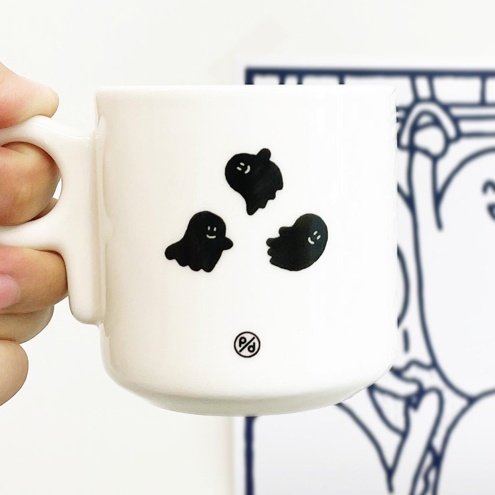 Percentage/Design p/d 幽靈大軍 Black Ghost Gordy Mug Cup 耐熱馬克杯 - SOUL SIMPLE HK