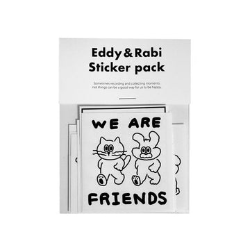 ADDHALF Eddy & Rabi Sticker Pack 貼紙套裝（9p） - SOUL SIMPLE HK