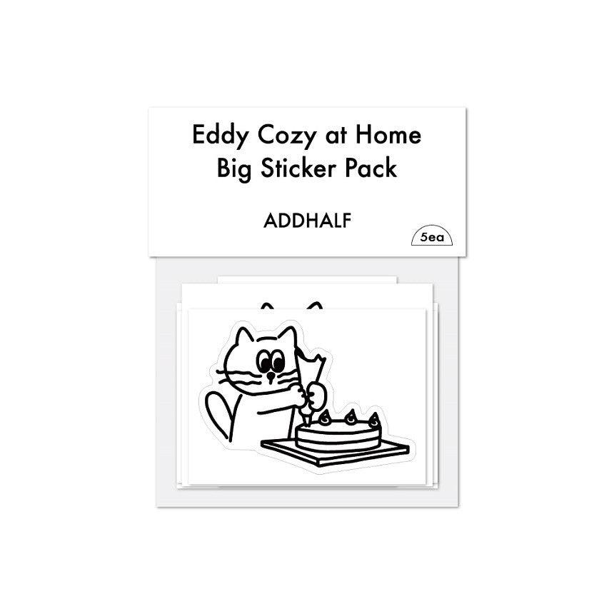 ADDHALF Eddy Cozy at Home Big Sticker Pack 貼紙套裝（5p） - SOUL SIMPLE HK