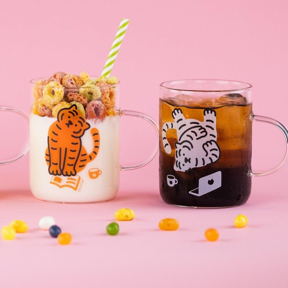 【現貨】Muzik Tiger Glass Mug 耐熱玻璃杯 300ml（2色） - SOUL SIMPLE HK