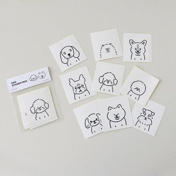 3months Dog Sticker Pack 狗狗貼紙套裝（9pcs） - SOUL SIMPLE HK