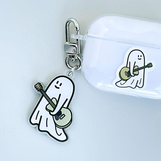 Percentage/Design p/d 幽靈大軍 Ghost Guitar Gordy Keyring 鎖匙扣 - SOUL SIMPLE HK