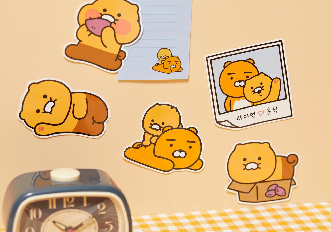 Kakao Friends 春植 Choonsik Sticker 貼紙集（7p） - SOUL SIMPLE HK
