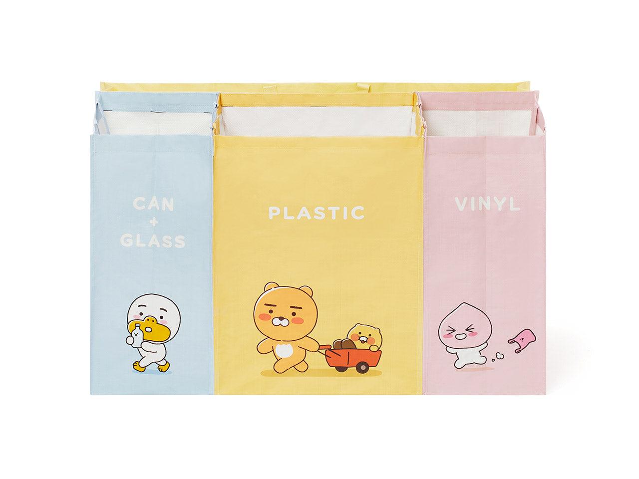 Kakao Friends Ryan, Apeach, Tube & 春植 Choonsik Recycling Organizer 垃圾分類袋 - SOUL SIMPLE HK