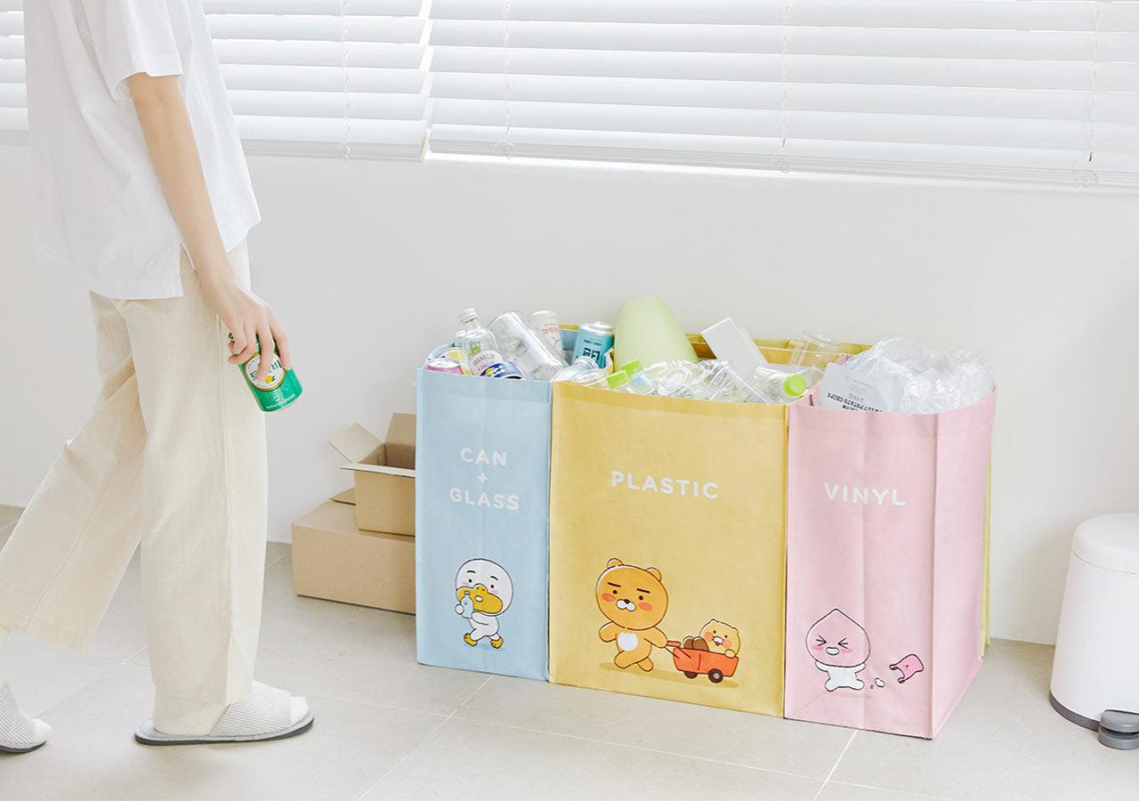 Kakao Friends Ryan, Apeach, Tube & 春植 Choonsik Recycling Organizer 垃圾分類袋 - SOUL SIMPLE HK