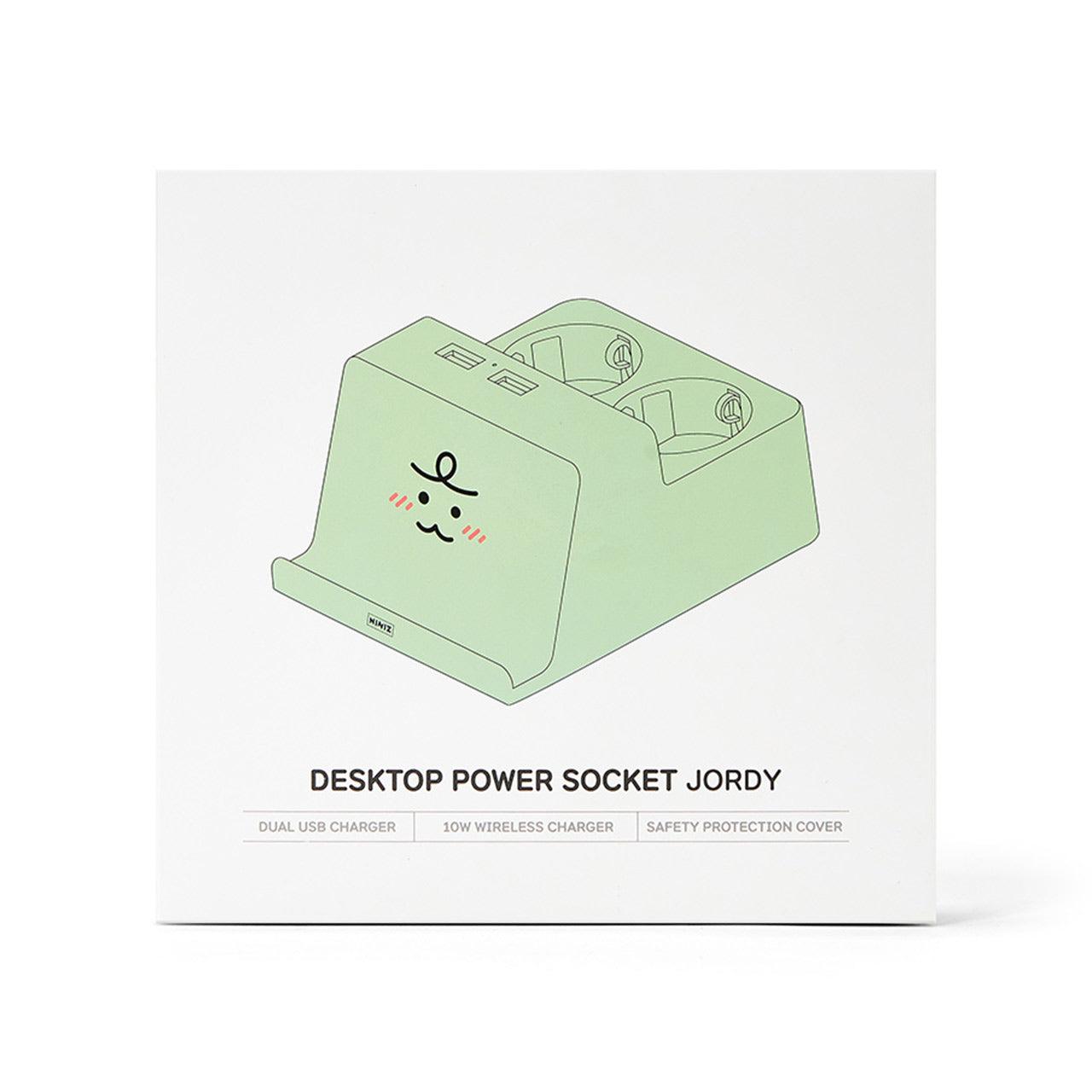 Kakao Friends Jordy Desktop Power Socket 無線充電插頭 - SOUL SIMPLE HK