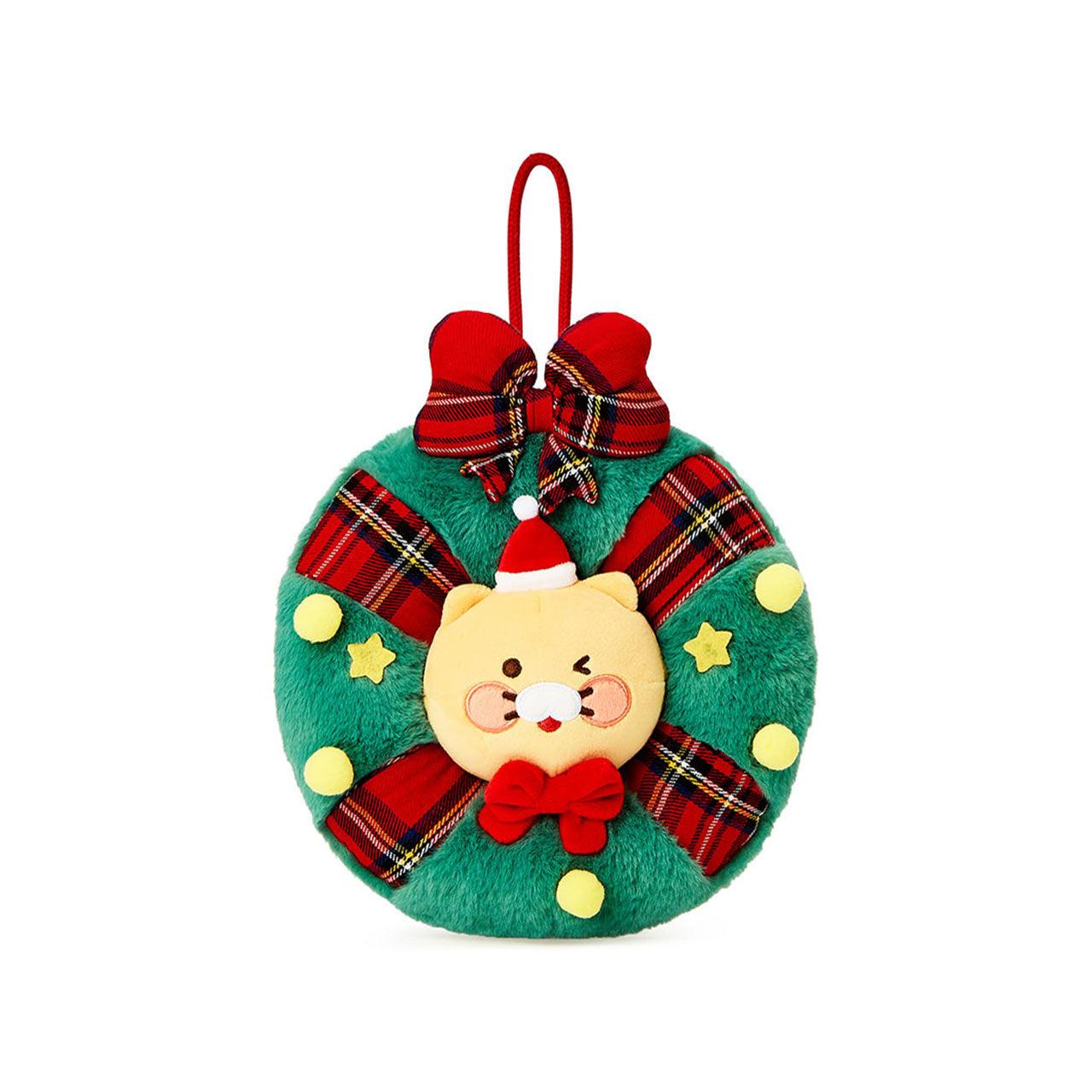 Kakao Friends 春植 Choonsik Christmas Wreath Soft Plush 聖誕掛飾 - SOUL SIMPLE HK