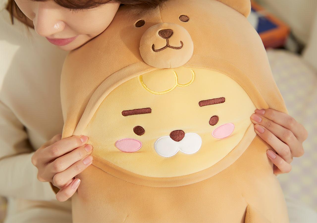 Kakao Friends Little Ryan Soft body Pillow 熊熊抱枕 - SOUL SIMPLE HK