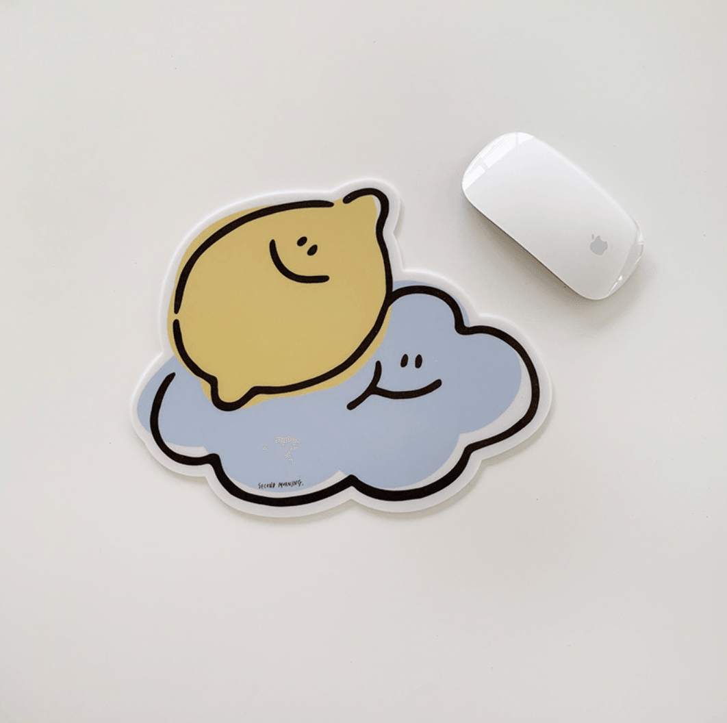 【現貨】Second Morning Lemony & Cloud Mouse Pad 滑鼠墊 - SOUL SIMPLE HK