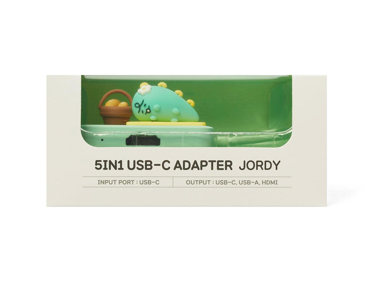 Kakao Friends Jordy 5 in 1 USB-C Adapter USB-C 多功能轉接器 - SOUL SIMPLE HK
