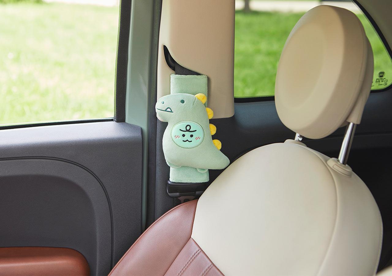Kakao Friends Dinosaur Jordy Plush Seatbelt Cover 安全帶套 - SOUL SIMPLE HK