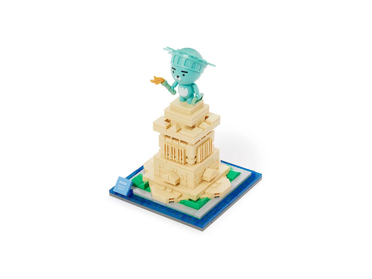Kakao Friends Ryan Landmark Brick Figure Statue of Liberty– SOUL