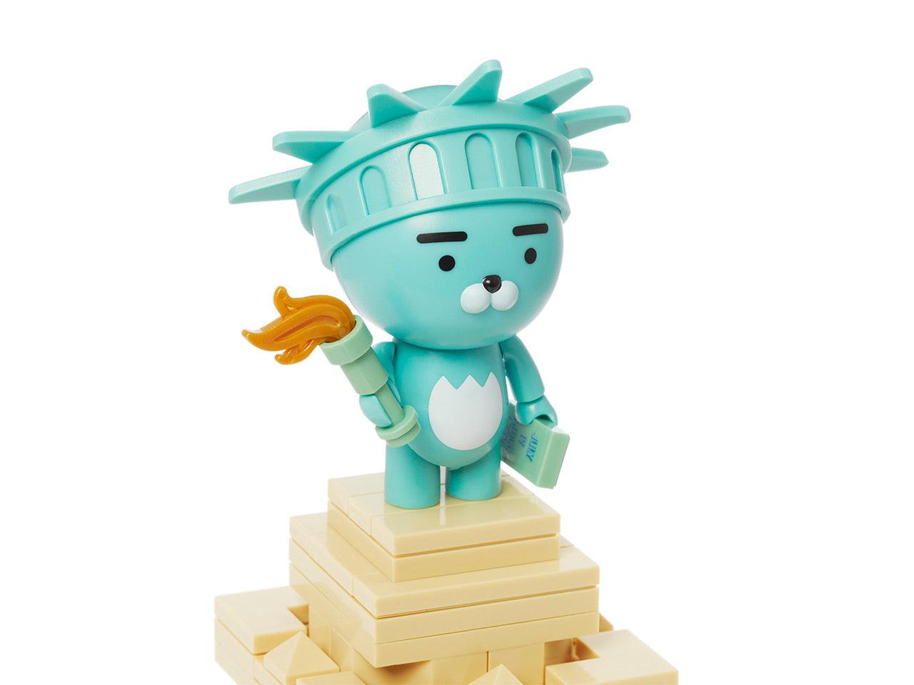 Kakao Friends Ryan Landmark Brick Figure 自由女神像模型 - SOUL SIMPLE HK