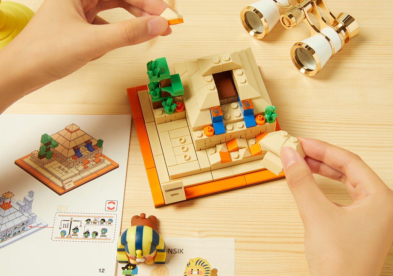Kakao Friends 春植 Choonsik Landmark Brick Figure 金字塔模型 - SOUL SIMPLE HK