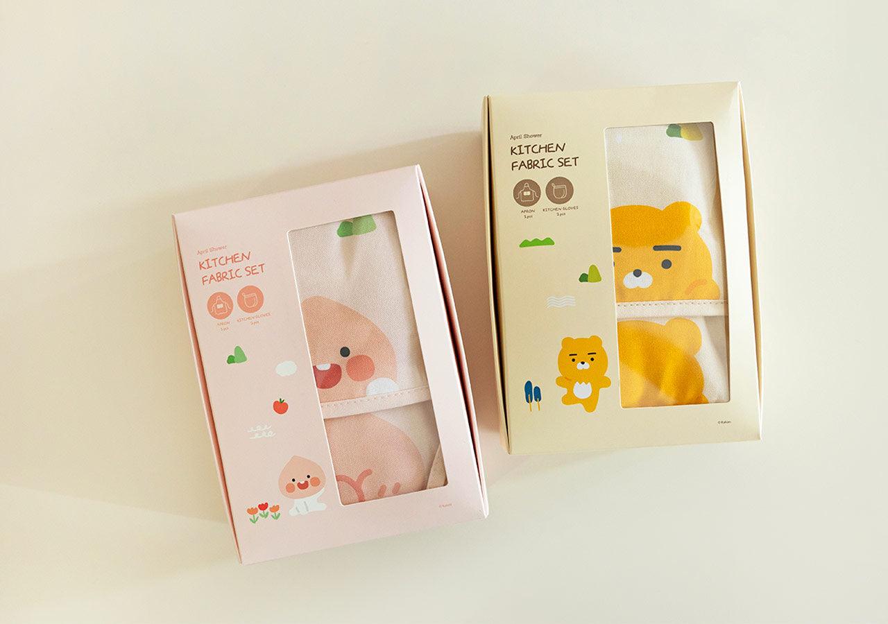 Kakao Friends April Shower Kitchen Fabric Set 圍裙&手套套裝 - SOUL SIMPLE HK