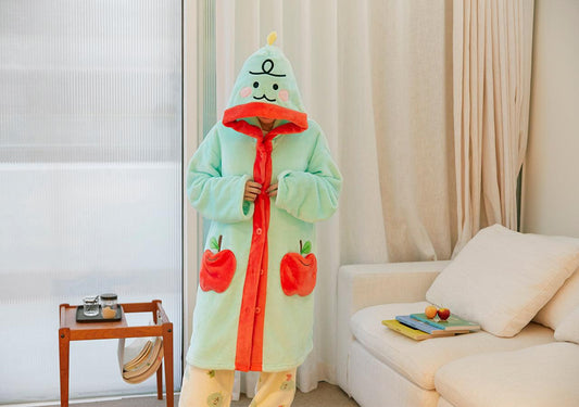 Kakao Friends Jordy Cozy Pajama Gawn 毛毛睡袍 - SOUL SIMPLE HK