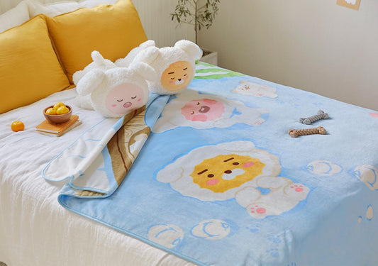 Kakao Friends LPC Ryan & Apeach Blanket 毯子 - SOUL SIMPLE HK