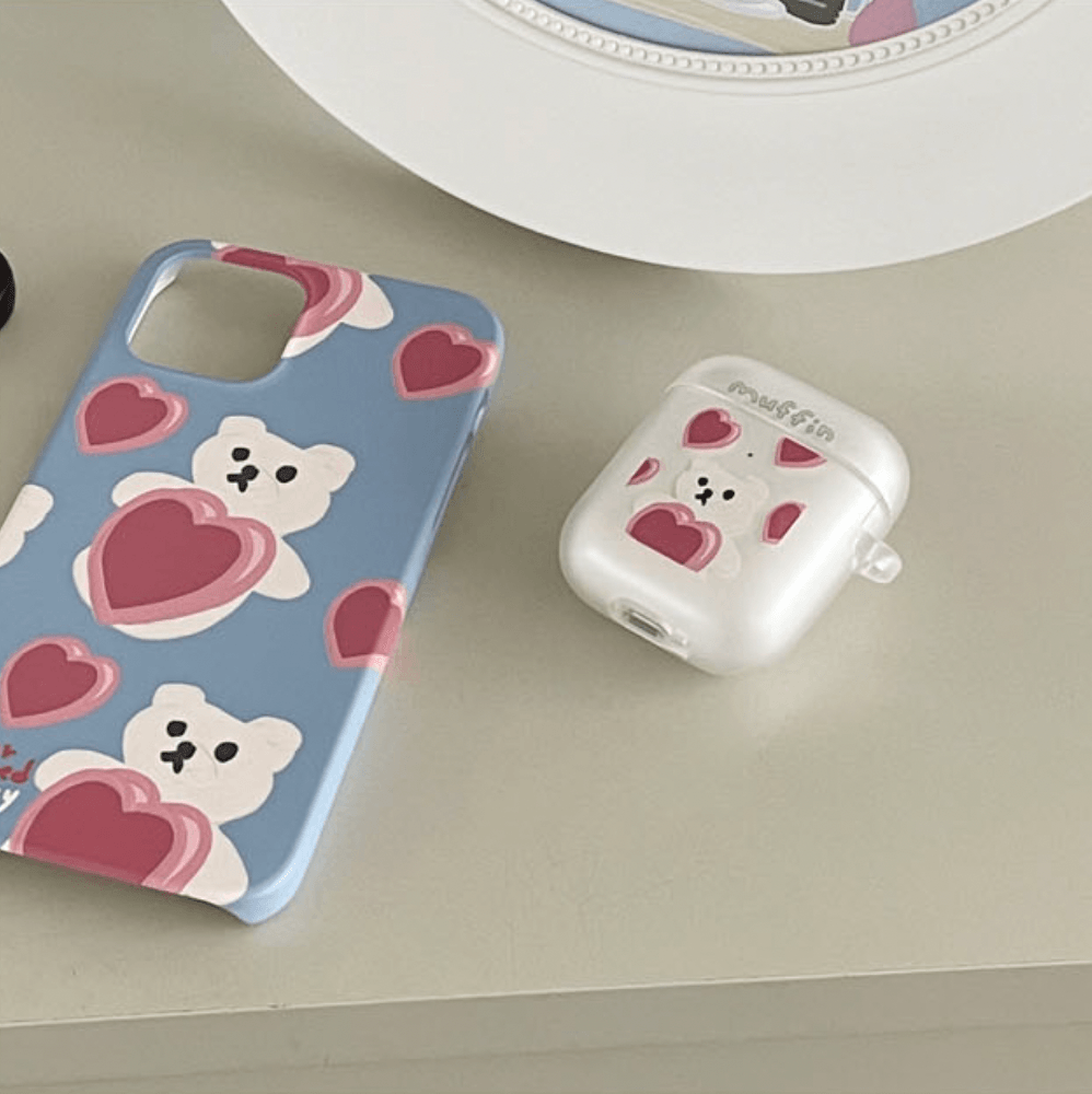MAZZZZY - Muffin (Pattern) Airpods Case 透明耳機保護殻 - SOUL SIMPLE HK