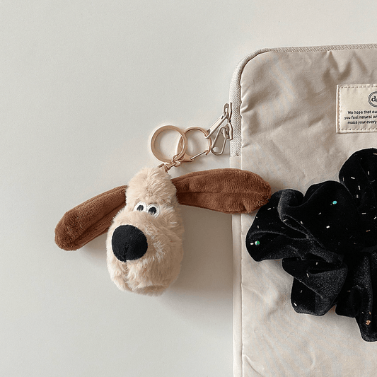 Gromit Doll Face Keyring 掌門狗大頭公仔鎖匙扣 - SOUL SIMPLE HK